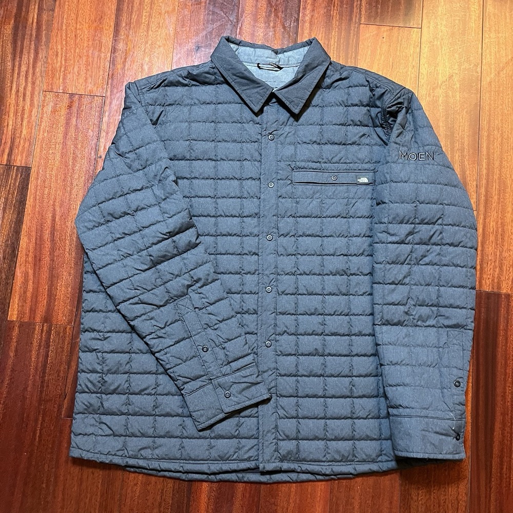 The North Face Jacket Mens 2XL Gray ThermoBall Eco Puffer Insulated Quilted READ